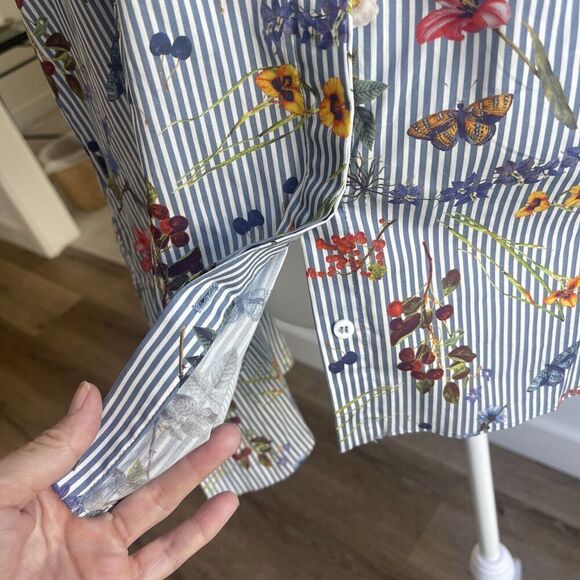 Bailey44 Women M/L Floral Long Sleeve Top Button Front Boho Cottagecore NEW $198 - Picture 3 of 16